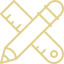 Pencil and Ruler Icon